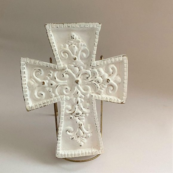 Home Décor Recycled Cross 6x8 inches Repainted - Picture 1 of 5